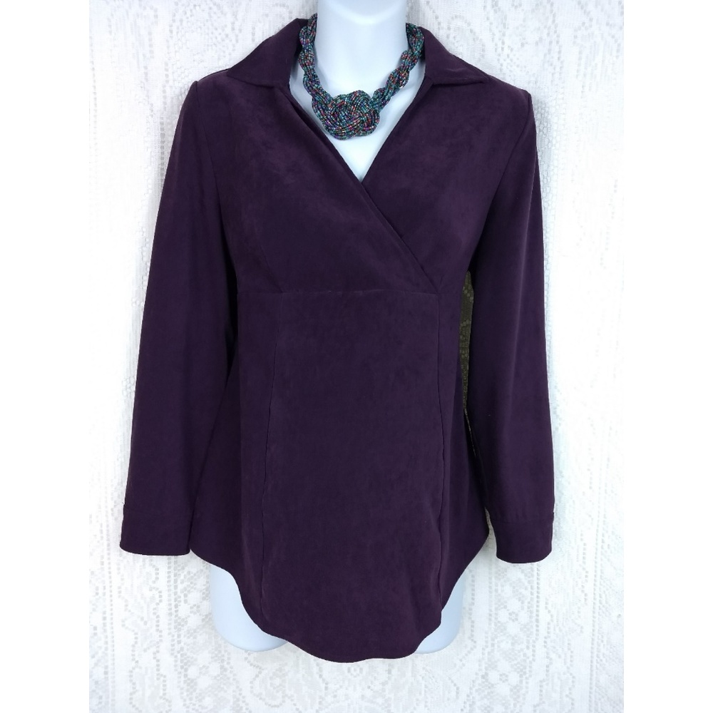 Motherhood Maternity Purple Blouse Size Medium